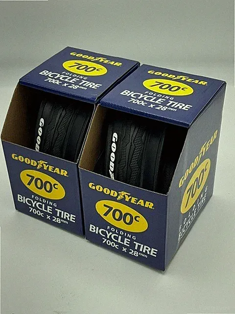 NEW Goodyear 700 x 28c Hybrid Gravel Road Bike Folding Tire Blackwall PAIR